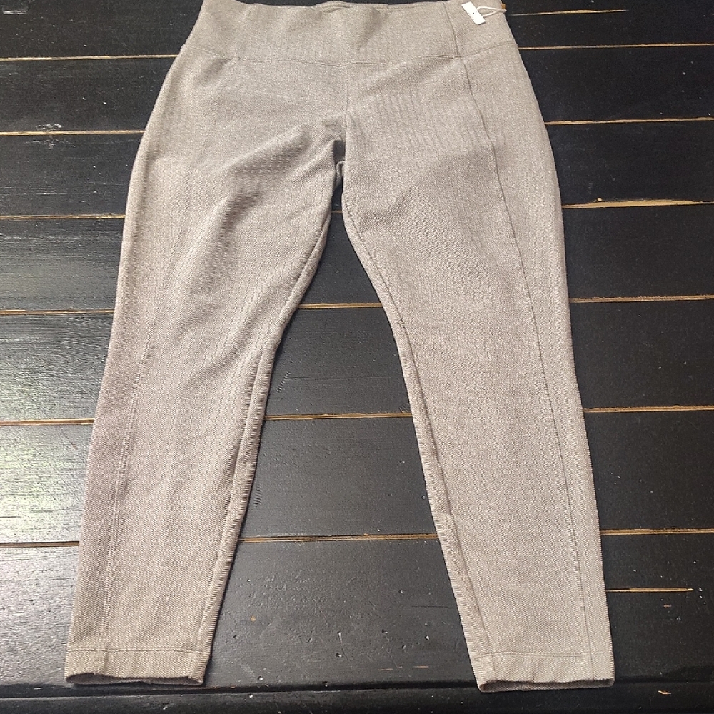 Athleta Gray Herringbone Leggings